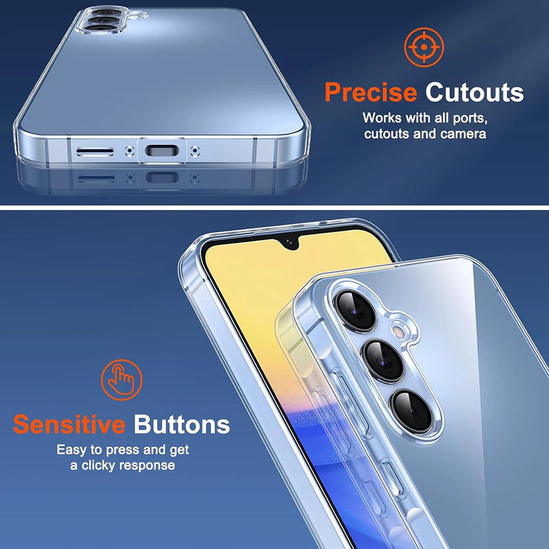 Capa de Silicone Ultra Fina para Samsung – Proteção Suave com Estilo Minimalista