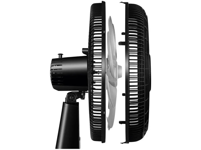 🌀 Ventilador de Mesa Mondial Turbo NVT-40-8P-B 40cm | 8 Pás | 3 Velocidades | Preto & Prata – 220V
