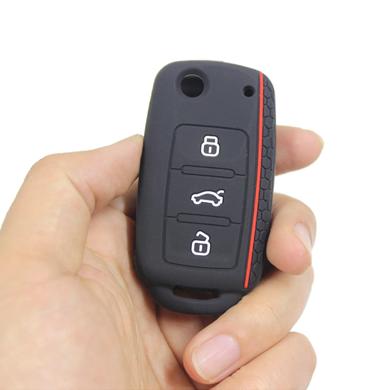 Capa de Silicone para Chave de Carro Volkswagen e Outros Modelos! 🚗🔑