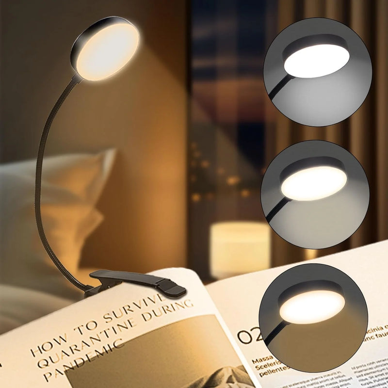 Luminária de Leitura com 14 LEDs – Leve, Flexível e Recarregável via USB!