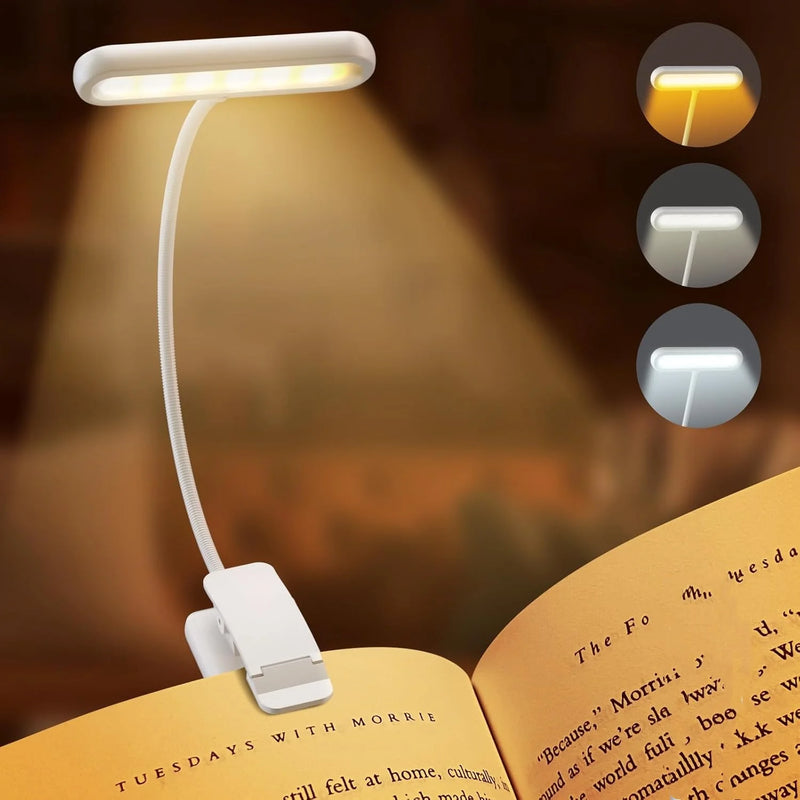 Luminária de Leitura com 14 LEDs – Leve, Flexível e Recarregável via USB!